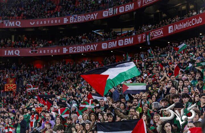 استقبال باشکوه از مردم بیلبائو و ایالت باسک از تیم‌ملی فلسطین