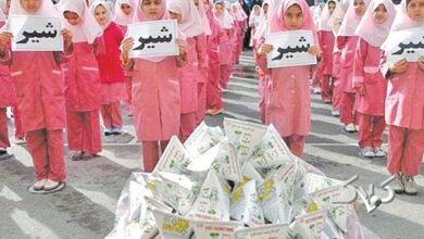 اما و اگرهای توزیع شیر رایگان در مدارس