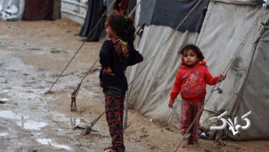 باران غزه را در آب فرو برد +ویدیو