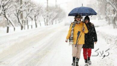 برف پاییزی، ارتفاعات کلاردشت را سفیدپوش کرد +ویدیو