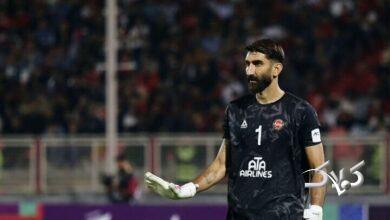 علیرضا بیرانوند در استادیوم یادگار امام تبریز