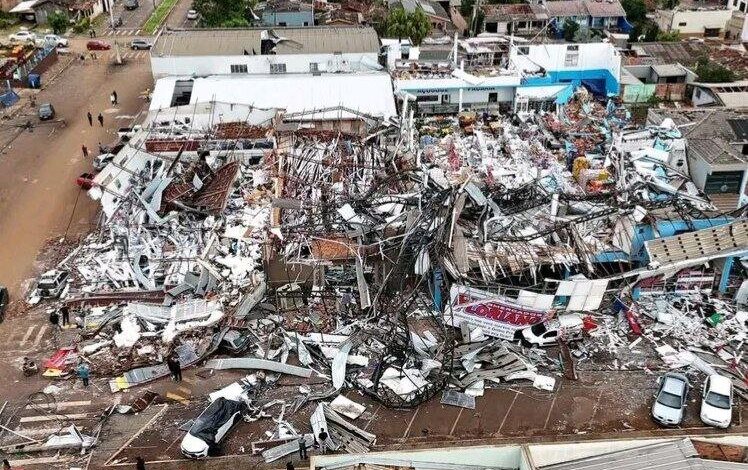 ۶ کشته در گردباد جنوب برزیل +ویدیو