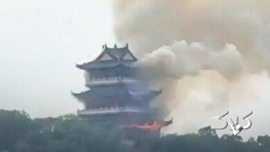 معبد ۱۵۰۰ ساله چین در شعلههای آتش نابود شد! +ویدیو