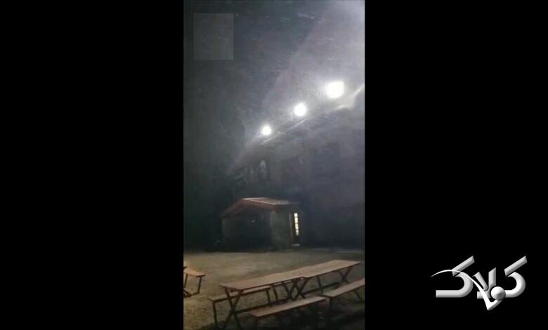 بارش نخستین برف پاییزی تهران آغاز شد +ویدیو