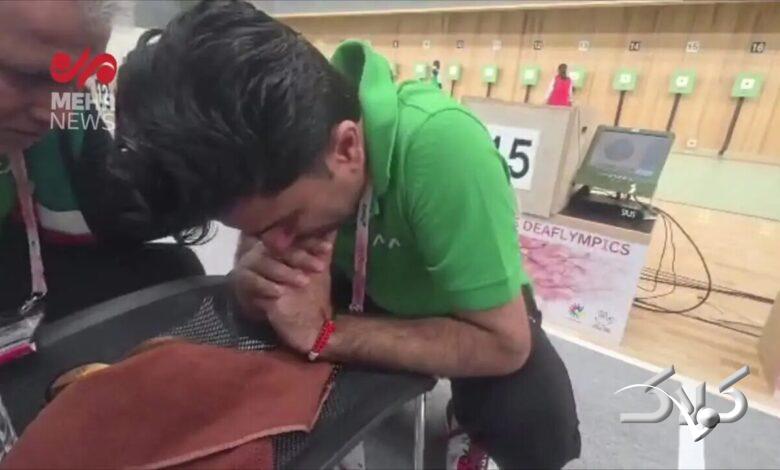 ویدیویی تلخ از اشک‌های ملی‌پوش ایران بعد از ناکامی در المپیک