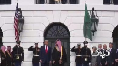 بن‌سلمان به کاخ سفید رسید +ویدیو