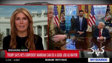 متلک مجری تلویزیون به لحظه عاشق شدن ترامپ و ممدانی! +ویدیو