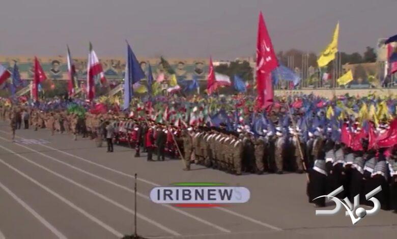 ۱۰ هزار بسیجی در تهران به خیابان آمدند +ویدیو