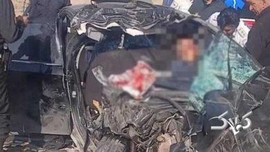 اولین ویدیو از صحنه تصادف همسر معاون رئیس‌جمهور/ لاستیک خودروی تارا ترکیده بود!