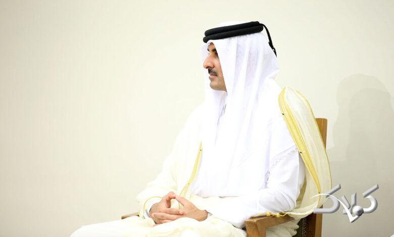 رهبر انقلاب و شیخ تمیم امیر قطر