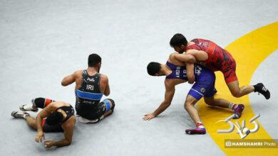 تصاویر تمرینات تیم ملی کشتی آزاد