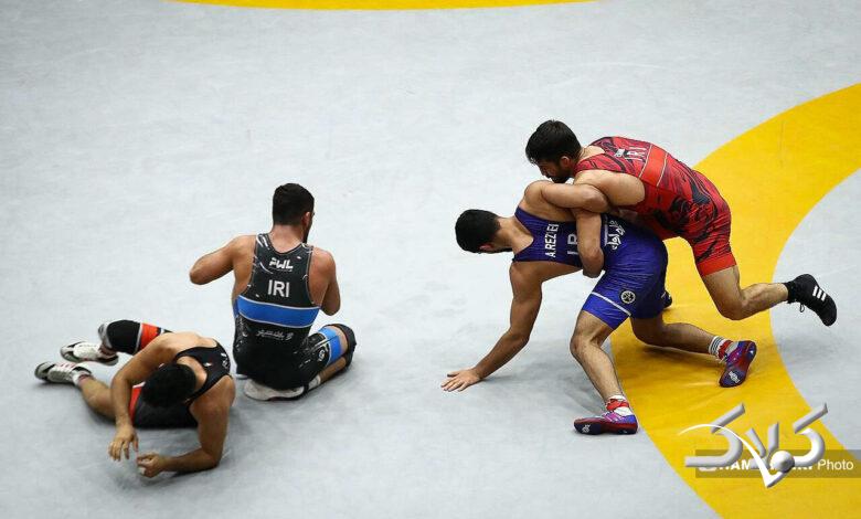 تصاویر تمرینات تیم ملی کشتی آزاد