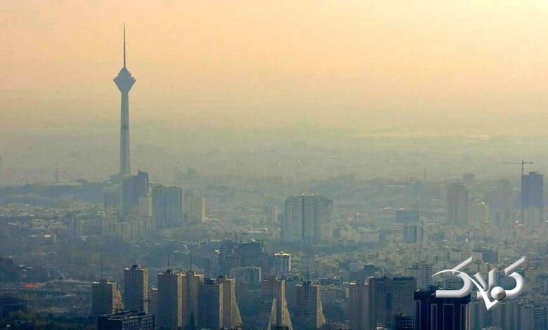 گرد و غبار در تهران - گرد و خاک در تهران - آلودگی هوا - تهران