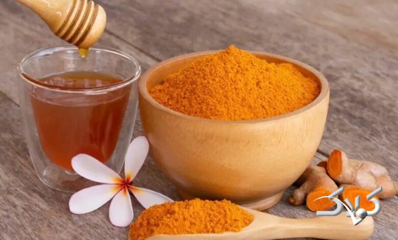 زردچوبه و عسل