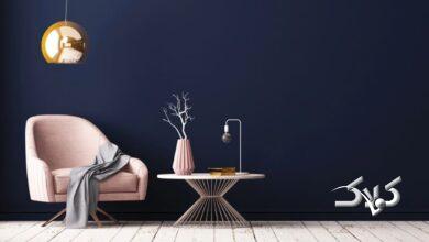 مکمل رنگ سرمه ای در دکوراسیون