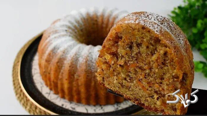 کیک هویج و گردو