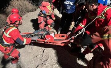 نجات معجزه‌آسای جوان ۱۸ ساله بعد از سقوط ۱۸۰ متری/ عکس