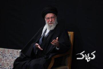 تصاویر خاص از رهبرانقلاب در اولین شب از ایام شهادت حضرت زهرا(س) + عکس