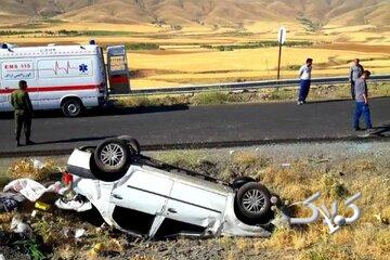 واژگونی سمند مرگبار شد/ آمار فوتی‌ها و مصدومان