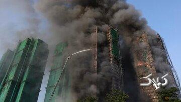 آتش‌سوزی گسترده در آسمان‌خراش‌های هنگ‌کنگ/آمار جان باختگان