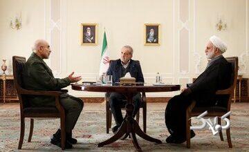 عکس خاص از نشست مشترک سران قوا + تصویر