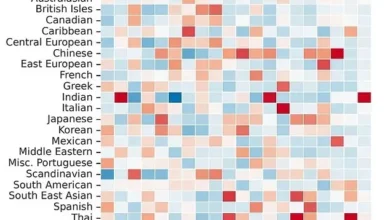 مقایسه غذا کشورهای مختلف