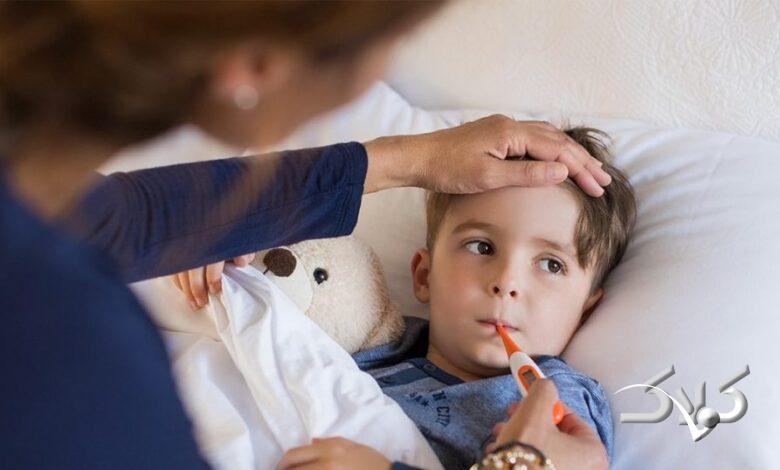 پایین آوردن تب کودک