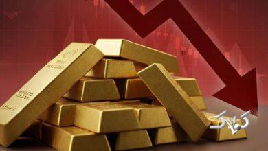 سقوط طلای جهانی به کانال پایین تر