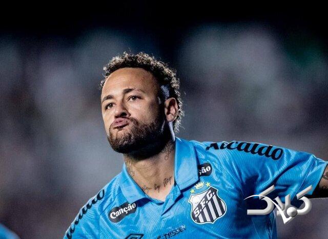 هت‌تریک نیمار برای سانتوس با پای مصدوم