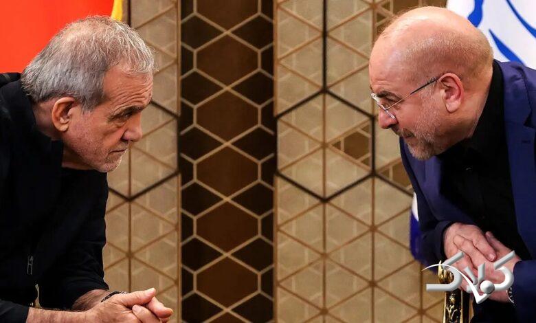 شمشیر تیز قالیباف بالای سر پزشکیان؛ وزارتخانهها را به ما بسپارید، اسمش هم میشود وفاق!