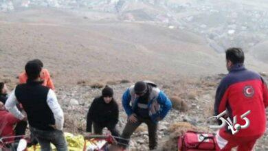 اولین ویدیو از حادثه سقوط رضا امیرخانی/ عملیات نجات هلال احمر را ببینید