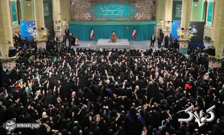 تذکر مهم رهبر انقلاب به رسانهها در حضور زنان +ویدیو