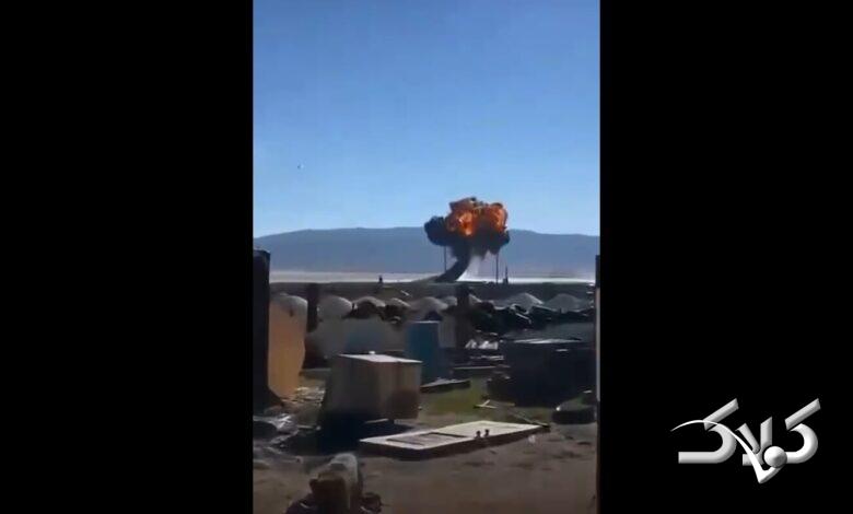 لحظه سقوط جنگنده اف۱۶ و خروج اضطراری خلبان را ببینید +ویدیو