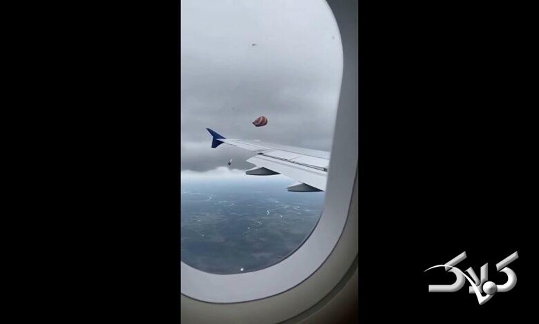 برخورد صاعقه باعث سقوط یک بالن شد +ویدیو