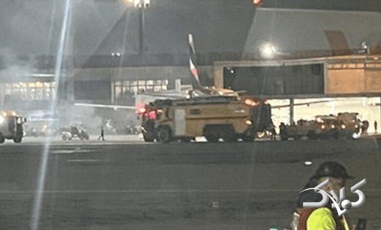 فاجعه در فرودگاه برزیل؛ خطر از بیخ گوش ایرباس گذشت +ویدیو