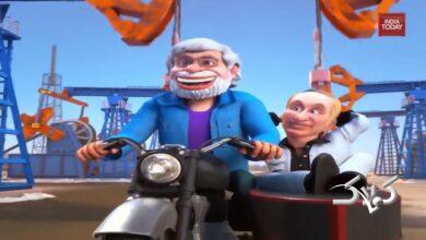 ایندیاتودی با کارتون مودی و پوتین از خجالت ترامپ درآمد + ویدیو