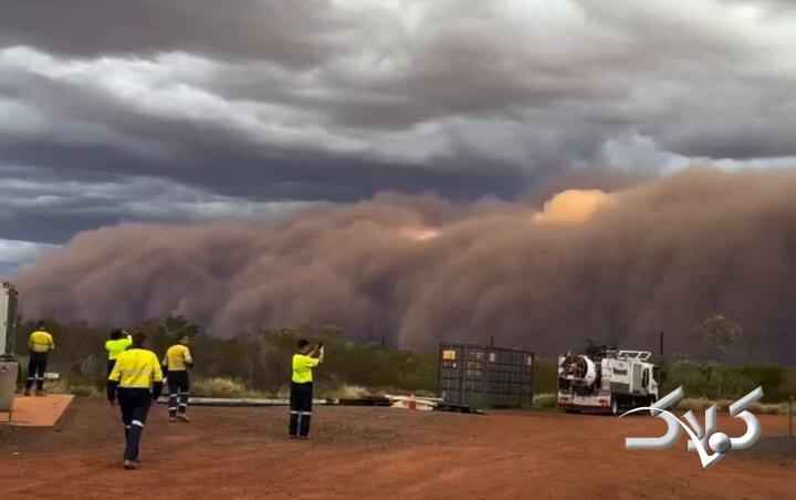 ویدیو| طوفان شن روی بزرگترین معدن طلا خیمه زد