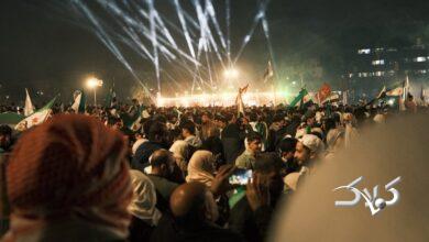 رقص و شادی مردم در یکسالگی سقوط بشار اسد +ویدیو