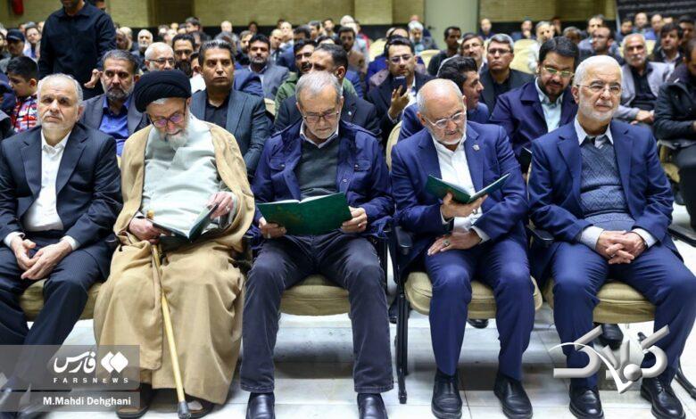 حضور چهرههای سیاسی در مراسم ترحیم خانواده سقاب اصفهانی +تصاویر