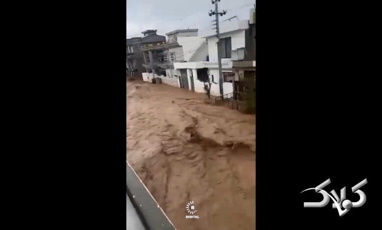 سیل خطرناک در کردستان عراق فاجعه آفرید +ویدیو