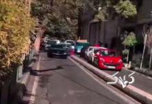 ودروهای لوکس شمال تهران را بهم ریختند! +ویدیو