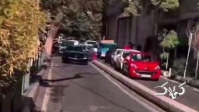 ودروهای لوکس شمال تهران را بهم ریختند! +ویدیو