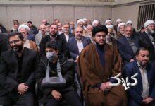 فرزند شهید نصرالله و سقاب اصفهانی و پسرش مهمان رهبر انقلاب بودند +عکس