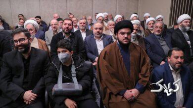 فرزند شهید نصرالله و سقاب اصفهانی و پسرش مهمان رهبر انقلاب بودند +عکس