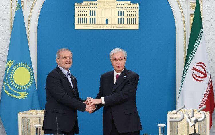 مسعود پزشکیان و قاسم ژومارت کمال اولی توکایف