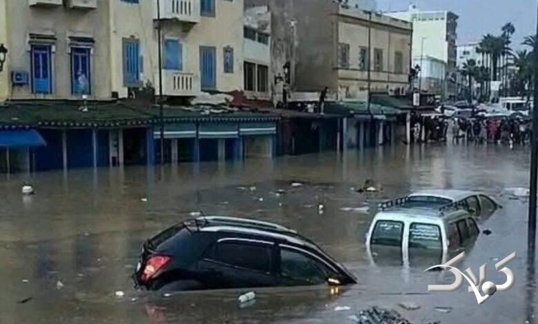 قطار خودروهای غرق شده در مراکش با ۲۱ کشته را ببینید! +ویدیو