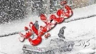 بارش برف مدارس زنجان را غیرحضوری کرد