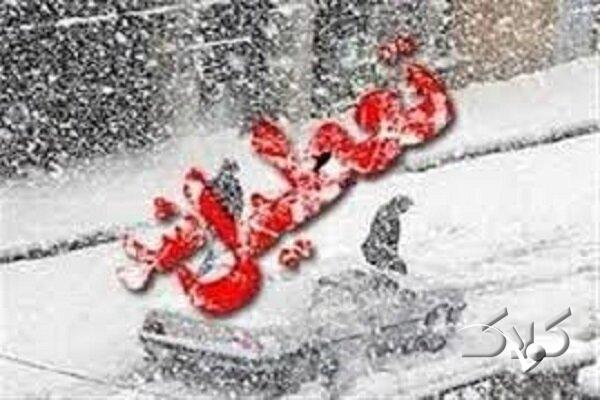 بارش برف مدارس زنجان را غیرحضوری کرد