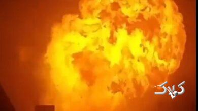 کامیون گاز مایع وسط بزرگراه تصادف کرد و منفجر شد! +ویدیو