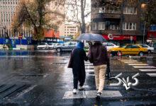 بارش باران در تهران